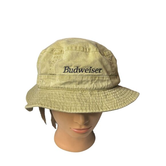 HeadShots by KC Caps Vintage Budweiser Embroidered Bucket Hat - Picture 1 of 9